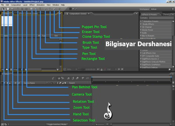 Adobe After Effects CS3 Araçları (Tools) Vol 1